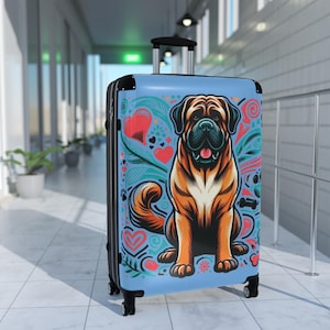 Maleta de Bull Mastiff: Equipaje de viaje para amantes de los perros