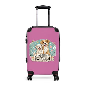 Maleta con estampado de perro: equipaje de mano para amantes de las mascotas