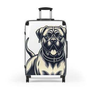 Maleta de Bullmastiff: Equipaje de viaje con estampado animal, regalo para amantes de los perros