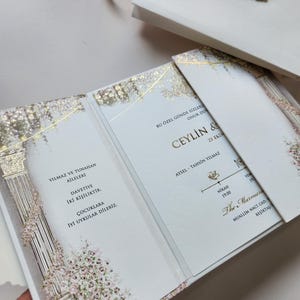 Lujo, revestimiento de cartón grueso de 1,6", papel fantasía blanco, impresión digital a color, impresión tipográfica, papel de lujo para bolsas, diseño de diseño, invitación de lujo