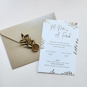 Faire-part de mariage, Faire-parts en papier, Faire-parts en papier transparent, Enveloppe de poche, Faire-parts typo, Shower nuptiale, Impression feuille d'or