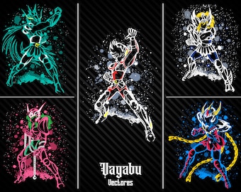 Knights of the zodiac / Instant download, Vector Ai, Svg, Eps, Pdf. Digital file