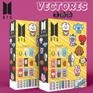 BTS / Instant Download, Vector Ai, Svg, Eps, Pdf, Jpg, Png. Digital file