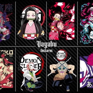 Demon Slayer / Instant Download, Vector Ai, Svg, Eps, Pdf. Digital file