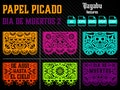 Papel picado Day of the Dead 2 \/ Instant Download, Vector Ai, Svg, Eps, Pdf, Dxf Digital File product logo