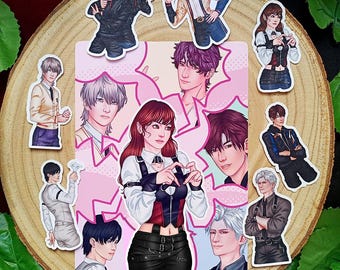 Love and deep Space [Bookmark, print & Stickers]