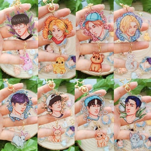 Stray Kids [Schlüsselanhänger + Pin + Lesezeichen + Sticker]