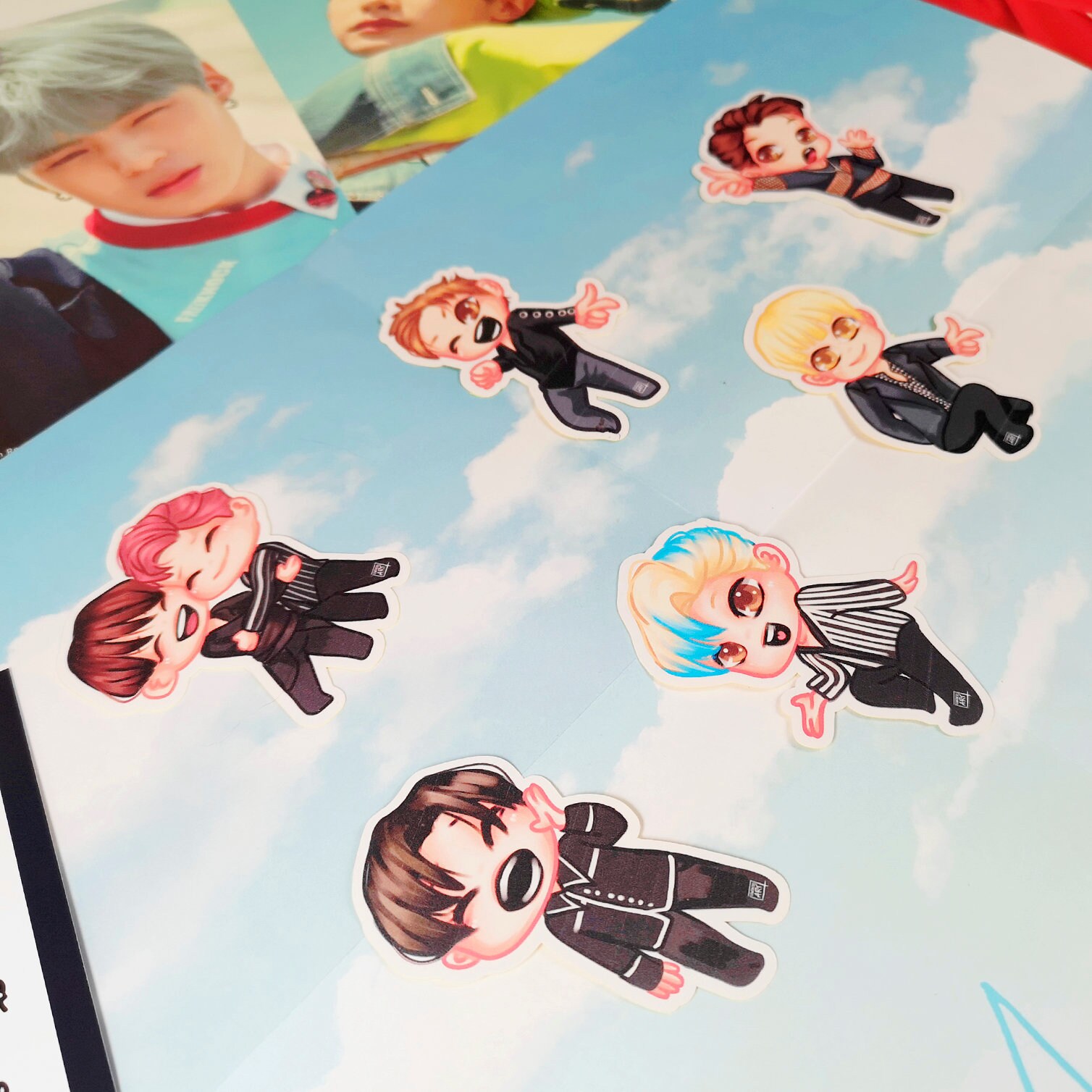 monsta x stickers etsy
