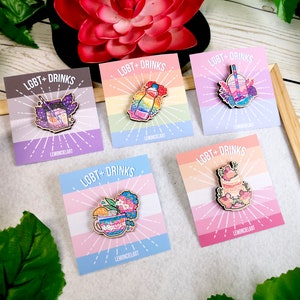 LGBT Drinks Wooden Pins imagen 2