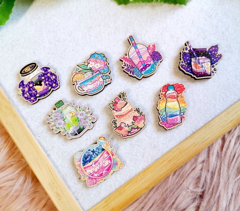 LGBT Drinks Wooden Pins Pack [8]