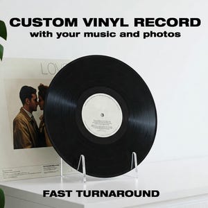 Aangepaste mixtape voor vinylplaten - gepersonaliseerd cadeau-idee bruiloftslied - 7", 10", 12" - muziek voor speciale gelegenheden