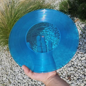 Custom vinyl record with printed cover. 12" Unique handmade anniversary gift for him/her with favourite music on 7", 10" Love