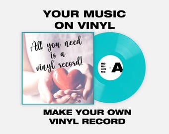Custom Vinyl Record with Printed Cover: Personalized Music Gift