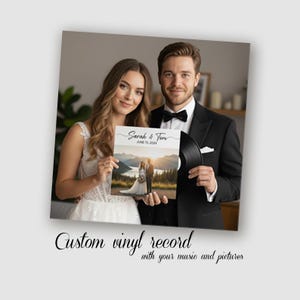 12" Custom Vinyl Record Mixtape – Personalized Anniversary Gift