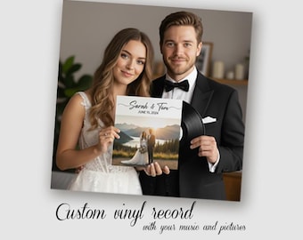 12" Custom Vinyl Record Mixtape – Personalized Anniversary Gift