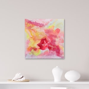 summer vibes III | Abstract acrylic painting on stretched canvas - 50×50 cm | Unique