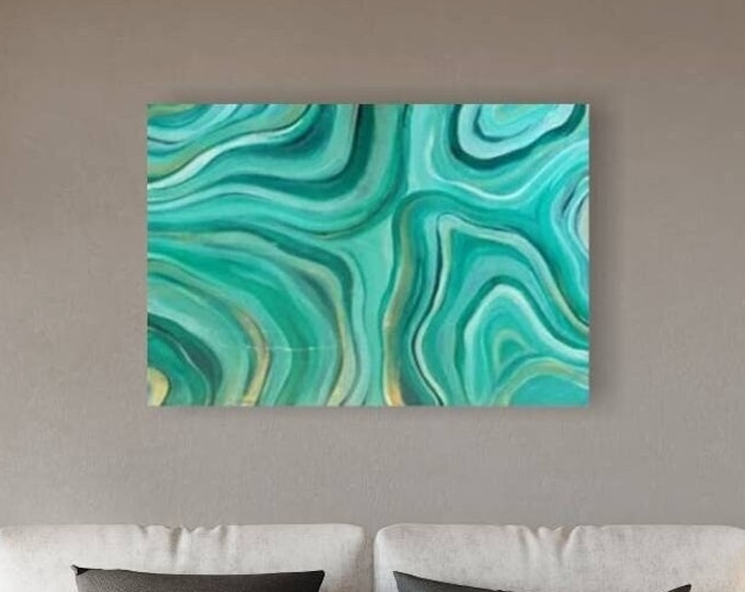 green marble - 60x80cm