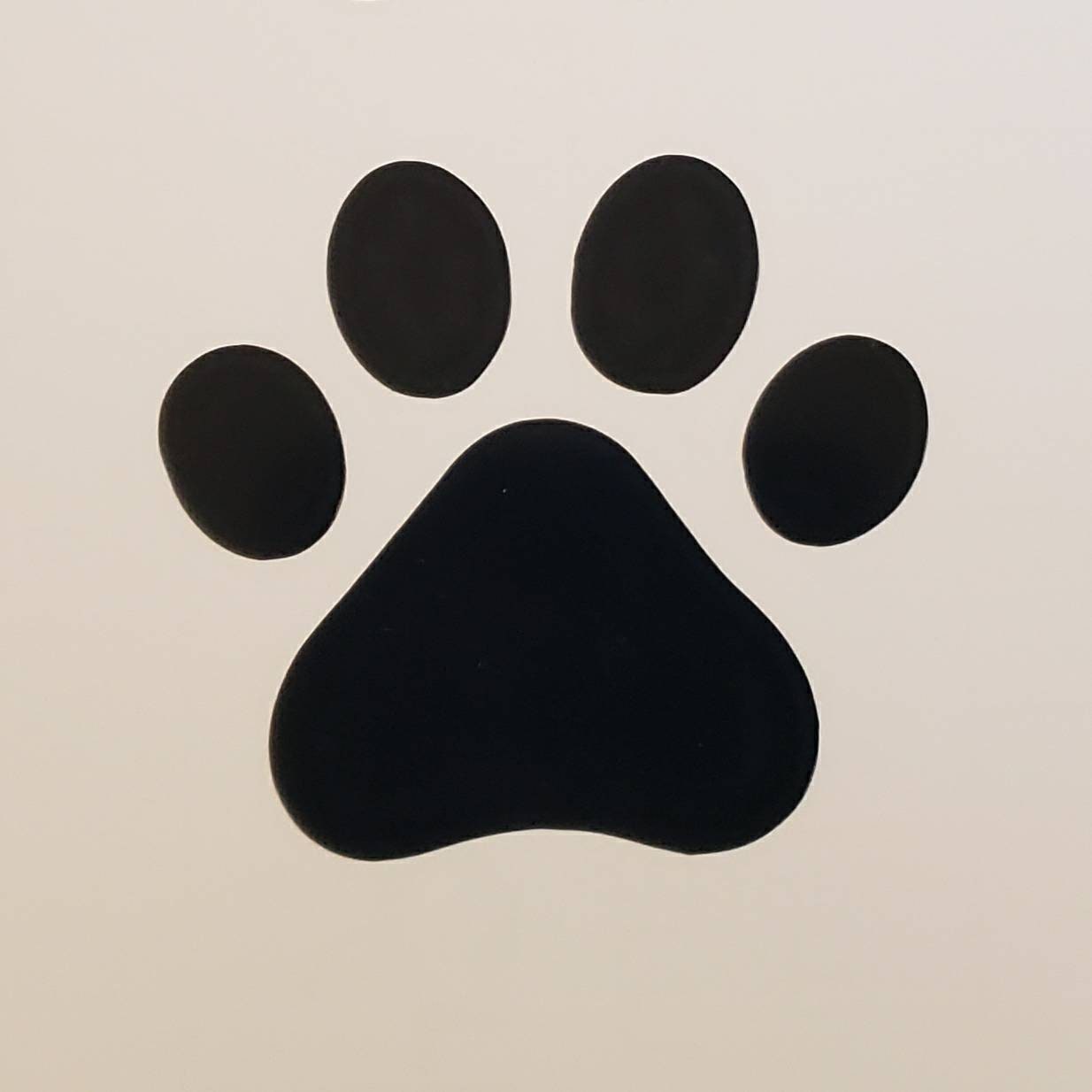 Single Paw Decal. Paw Sticker. Car Decal. Laptop Decal. Pets. Etsy