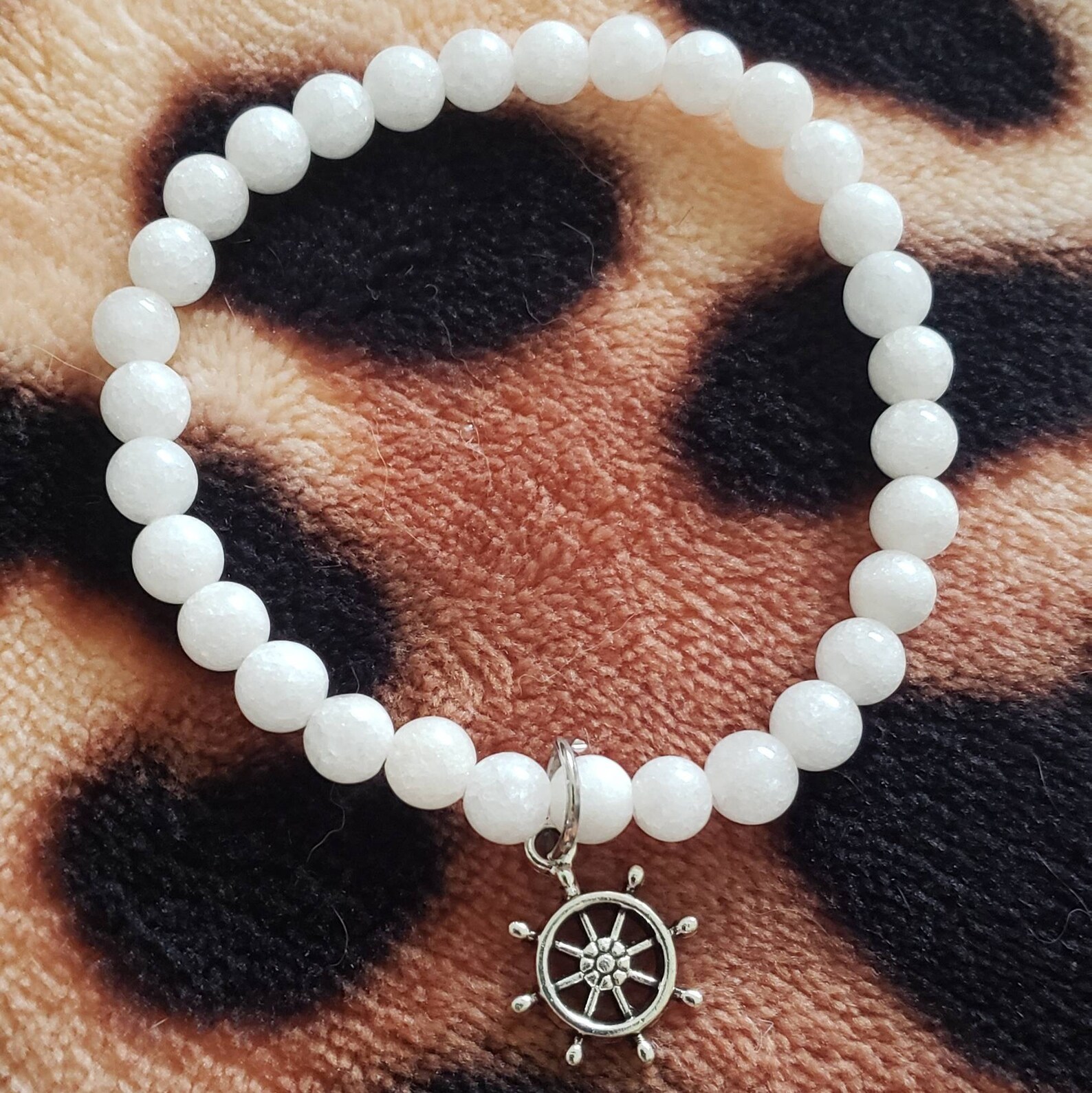 Beaded Bracelet with Charm Etsy