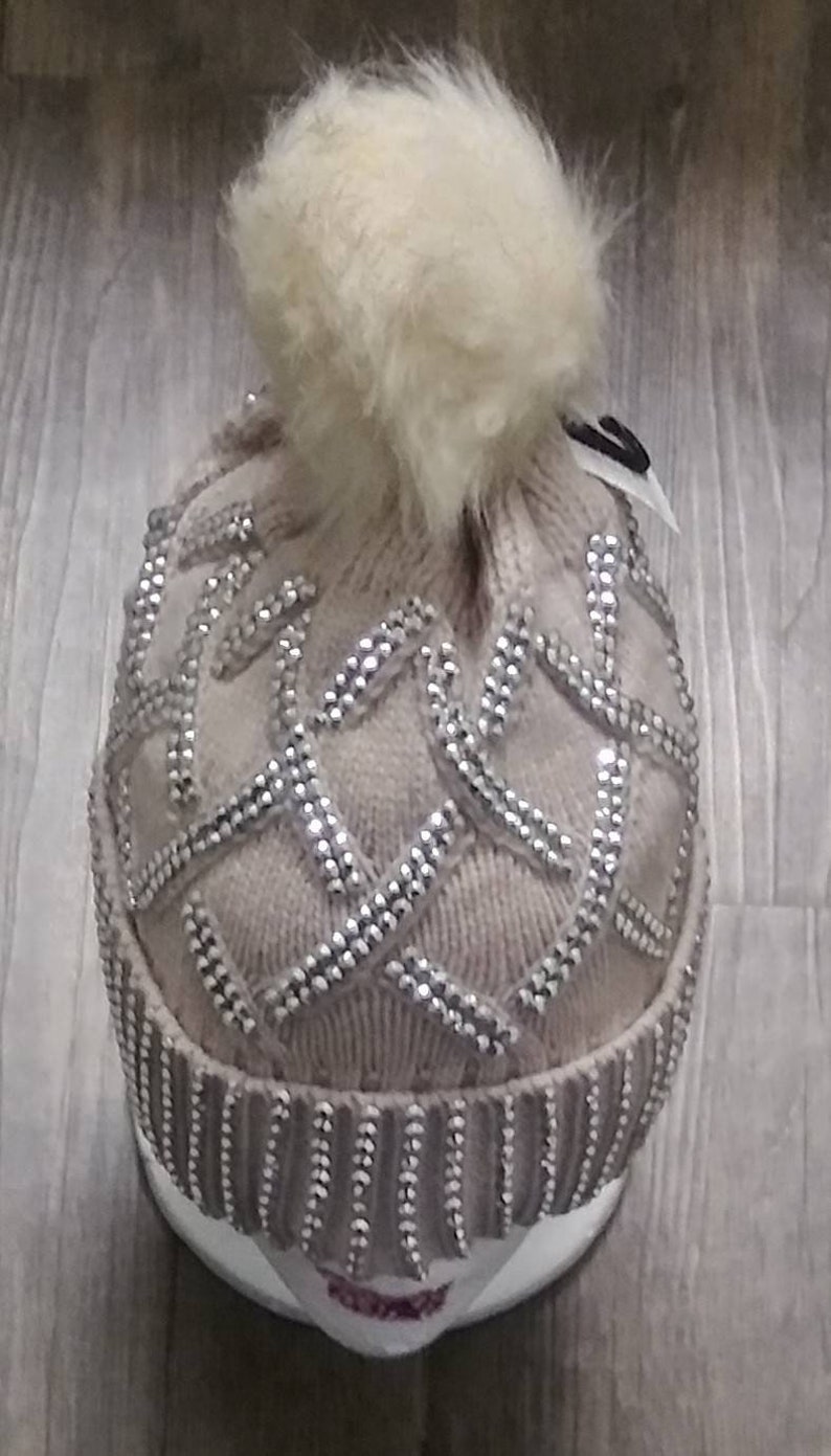 bling pom pom hat