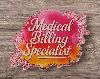 Medical Acrylic Flatback Charm: Nurse, Anesthetist Craft Embellishment