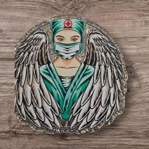 Medical Hero Acrylic Flatback | Nurse| DIY Craft| Pharmacy| NP Angel Wings