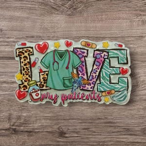 OBGYN Acrylic Flatback Charm | Medical Badge Reel Craft Love My Patients