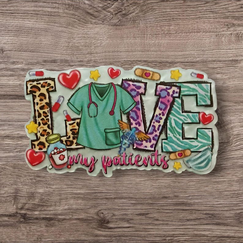 OBGYN Acrylic Flatback Charm | Medical Badge Reel Craft Love My Patients