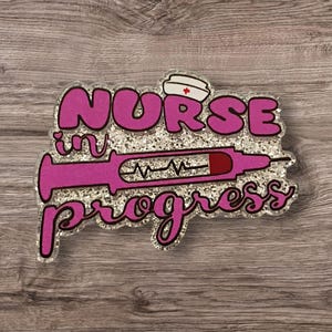 OBGYN Acrylic Flatback Charm | Medical Badge Reel Craft Nurse In Progress Pi