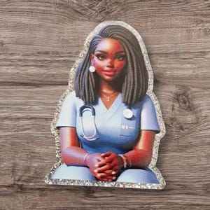 Medical Hero Acrylic Flatback | Nurse| DIY Craft| Pharmacy| NP Melanated Nurse