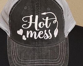 Hot mess, vit glittervinyl med kardborrejusterbar baksida