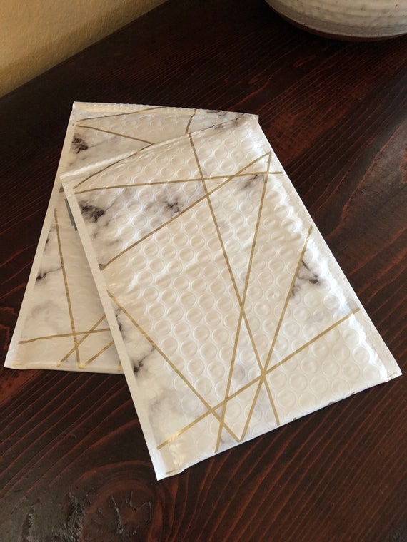 Marble Design Bubble Mailers set of 12 4.25 X 8. Self Etsy