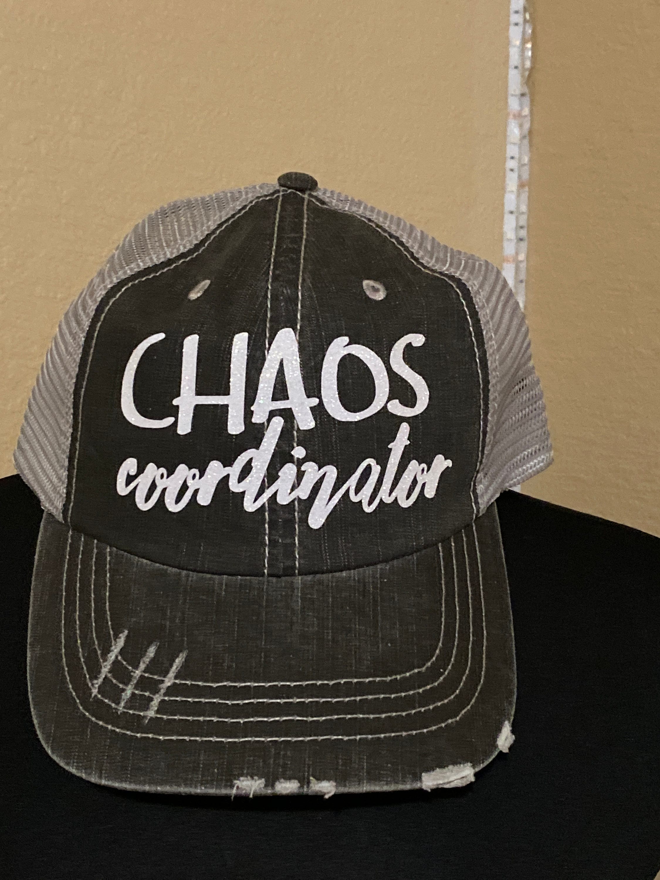 Chaos Coordinator Embroidered Baseball Cap - Adjustable Cotton Dad Hat, Olive Green, One Size Fits All
