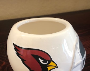 NFL Arizona Cardinals Ceramic Succulent Holder - Football Helmet Planter (2.5 inches)