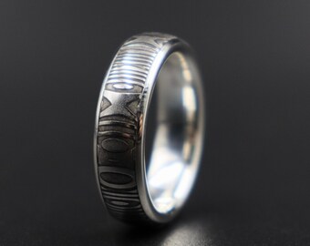 Stainless Steel Damascus Ring