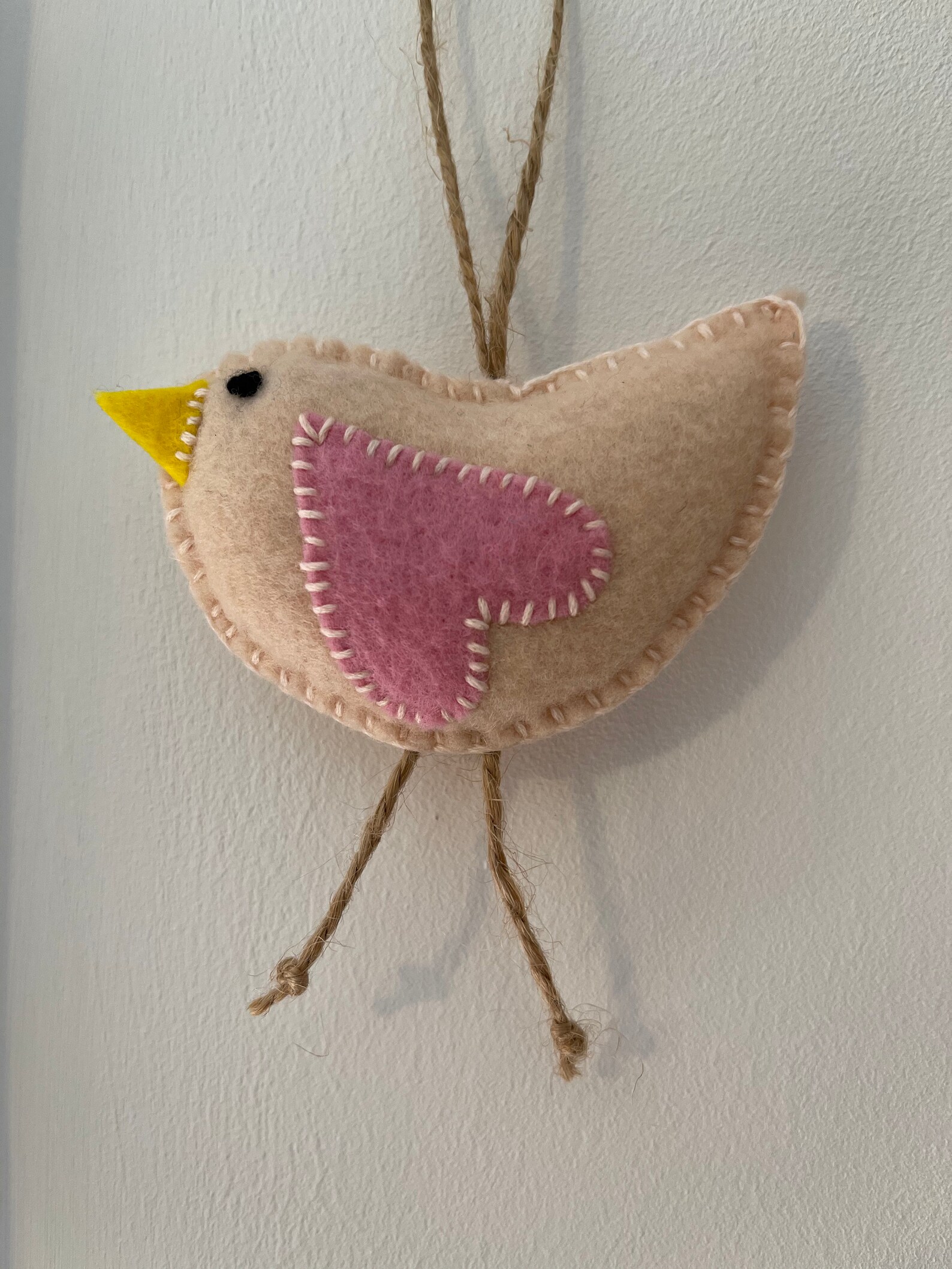 Handmade Felt Bird Hanging Decoration Etsy