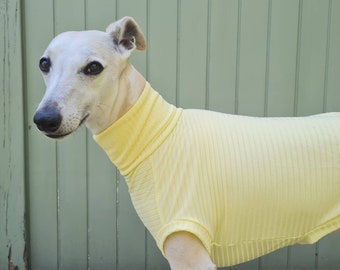 Whippet Greyhound Sighthound ribbed tank. Other colours available. Made to measure