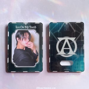 Porte-cartes photo en acrylique « La glace sur mes dents »