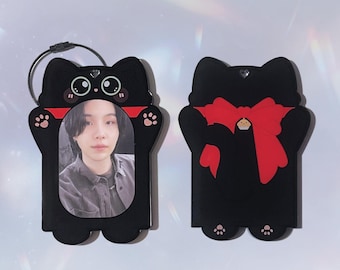 Tang Red Bow Acrylic Photocard Holder