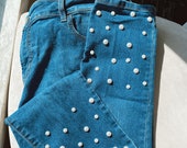 Skinny Women 39 s Jeans Pearl Designed Jeans Pearl Designed Denim Upcycled Designs Upcycled Denim