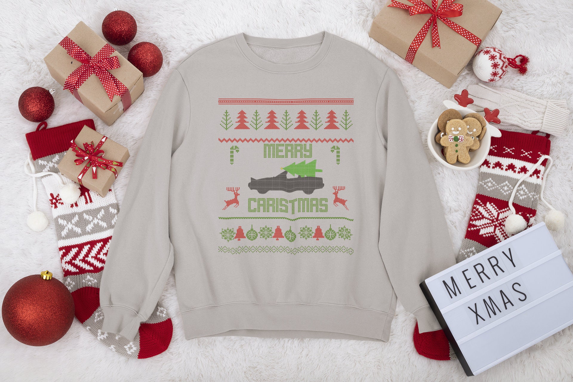Car Christmas Sweater 