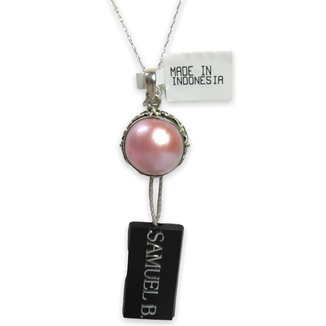 Artisan Silver by Samuel B. 18K Gold Accented 2.70ctw Amethyst & Citrine Pendant