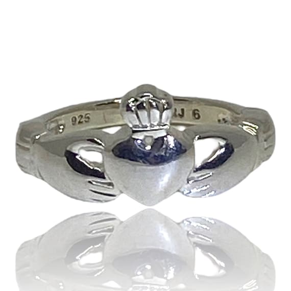 Avon Sterling Silver Claddagh Ring - image 1
