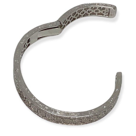 Diamond Openwork Cuff Bangle Bracelet (1/4 ct. t.… - image 4