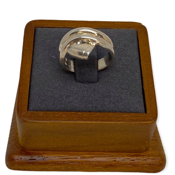 Sterling Silver Ribbon Ring - image 2