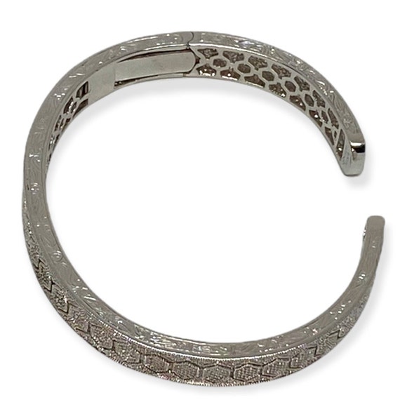 Diamond Openwork Cuff Bangle Bracelet (1/4 ct. t.… - image 3