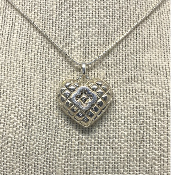 Heidi Klum Sterling Silver Heart Locket Necklace - image 1
