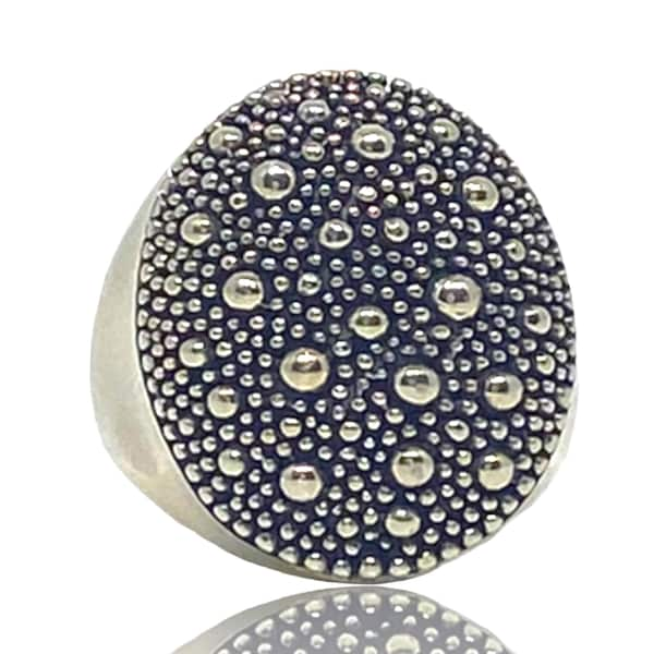 Michael Dawkins Starry Night Sterling Silver Ring