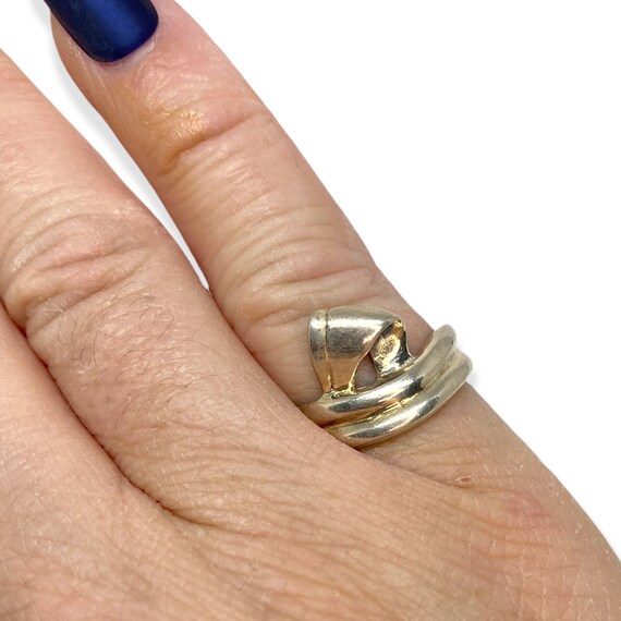 Sterling Silver Ribbon Ring - image 5