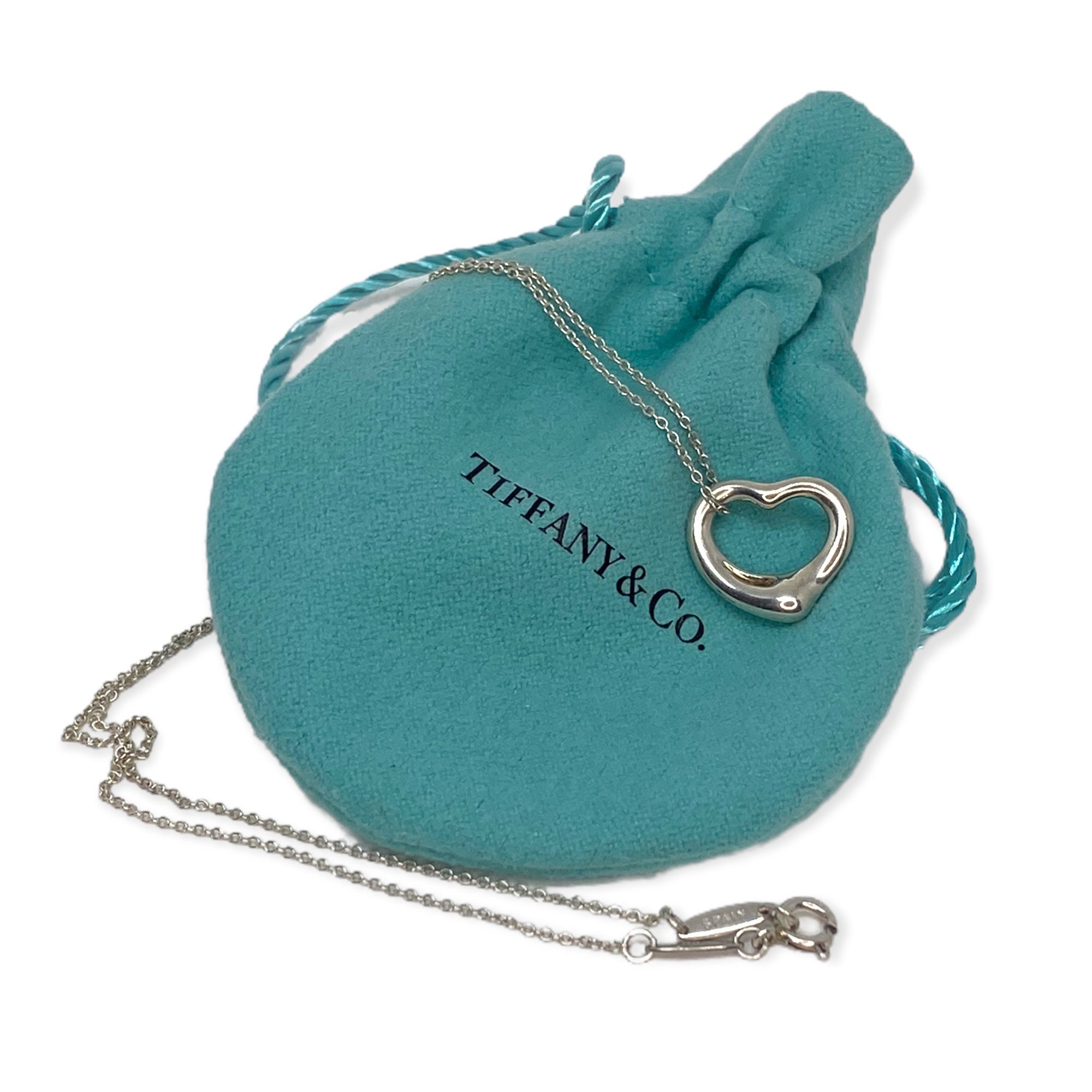 ネックレス・ペンダント Tiffany&Co. 10660092 ELSAPERETTI OPENHEART PENDANT 16mm/43cm Elsa Peretti® Open Heart Pendant in Yellow Gold and Sterling